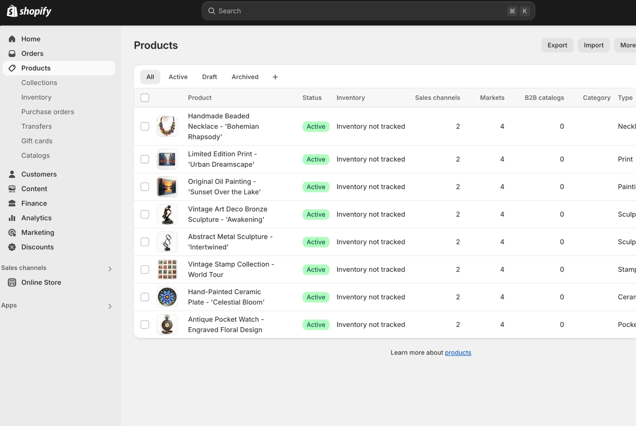 Automated Product Setup